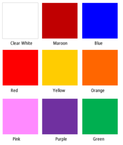 Rain Poncho Colours